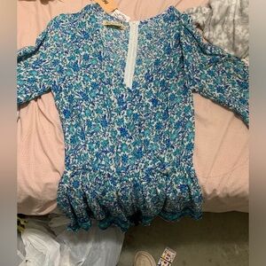 Mid sleeve romper